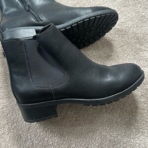 Style & Co Black Ankle Booties with Chelsea Design